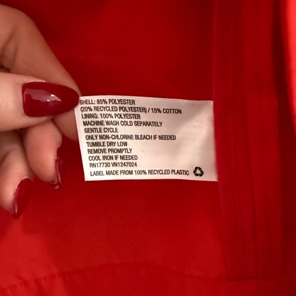 Red Trench Coat - Picture 3 of 6